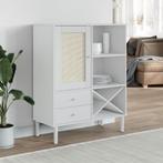 vidaXL Hoge kast SENJA 90x40x112 cm rattan look massief, Huis en Inrichting, Verzenden, Nieuw
