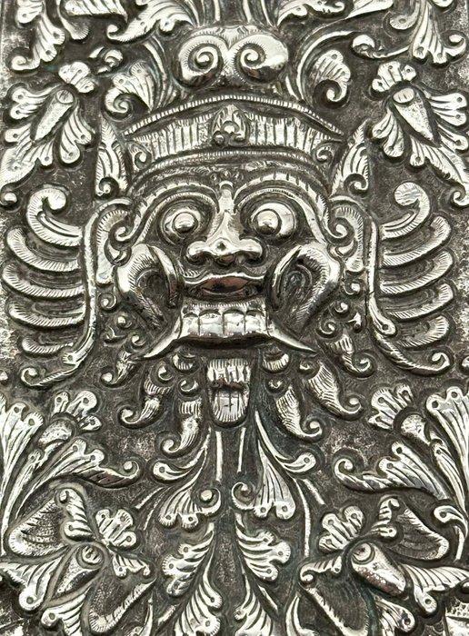 No reserve-Grote aan beide zijden gedecoreerde Balinese, Antiek en Kunst, Antiek | Zilver en Goud