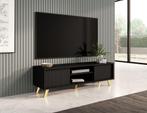 TV Meubel modern Design met pootjes zwart 140cm, Verzenden, Nieuw