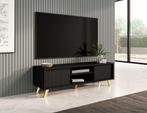 TV Meubel modern Design met pootjes zwart 140cm, Verzenden