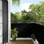 vidaXL Écran de balcon noir 90x1000 cm 100% polyester, Jardin & Terrasse, Neuf, Verzenden