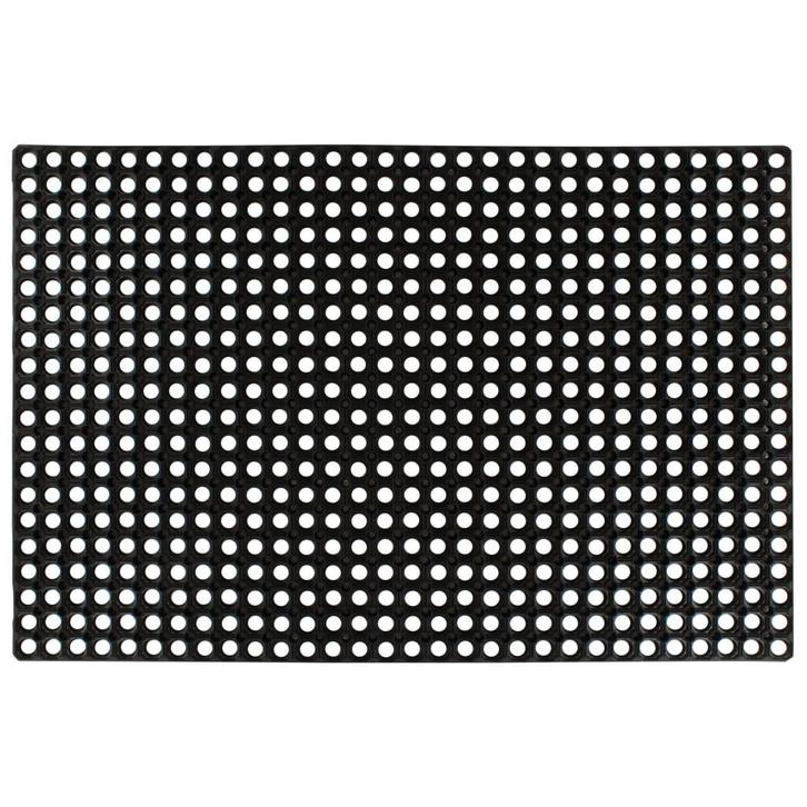 vidaXL Rubbermat 16 mm 80x120 cm, Tuin en Terras, Deurmatten, Nieuw, Verzenden