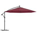 Grote Zweefparasol LED 350cm | OP = OP | Snel Winst, Tuin en Terras, Gebruikt, Zweefparasol, 3 tot 4 meter, Kantelbaar