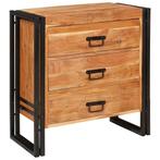 vidaXL Dressoir met lade Bruin 66 x 33 x 70 cm Massief, Verzenden, Nieuw