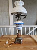 Lampe de table, modèle spécial - Bois, Bronze, Laiton, Verre, Antiquités & Art, Antiquités | Autres Antiquités