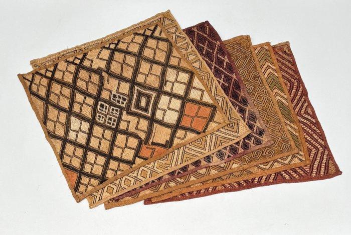 6 x Shoowa - Shoowa-Kuba - DR Congo (Zonder minimumprijs), Antiek en Kunst, Kunst | Niet-Westerse kunst