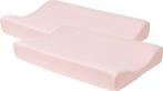 Meyco Baby Uni aankleedkussenhoes - 2-pack - light pink -..., Verzenden