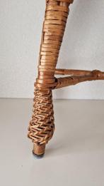 Kruk - Hout, Rattan - Rotan kruk, bijzettafel