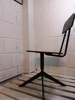 Stoel - Vintage industriële fabriek werkstoel - Staal,