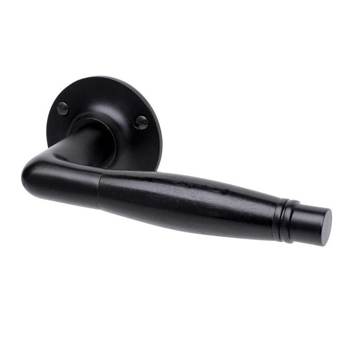 Deurklink - Deco mat zwart, rozet rond - deurbeslag voor..., Bricolage & Construction, Serrurerie de bâtiment & Dispositif de fermeture