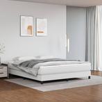 vidaXL Boxspring bed kunstleer wit 180x200 cm, Verzenden, Nieuw