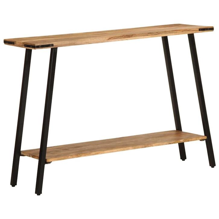 vidaXL Wandtafel 110x30x75 cm massief mangohout, Huis en Inrichting, Tafels | Bijzettafels, Nieuw, Verzenden