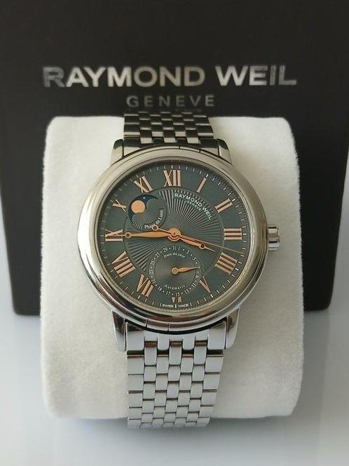 Raymond Weil Maestro& Phase De Lune& 2839-ST5-00609 - Homme, Handtassen en Accessoires, Horloges | Heren