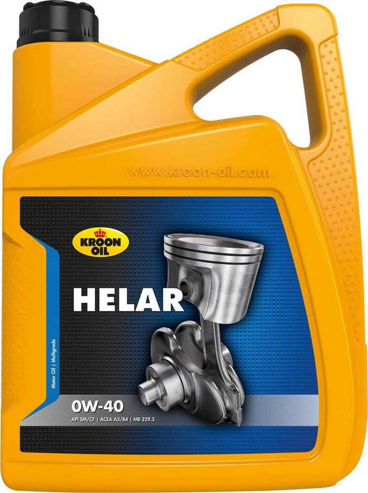 Kroon-Oil Helar 0W-40 - 02343 | 5 L can / bus, Auto diversen, Auto-accessoires, Zo goed als nieuw, Verzenden