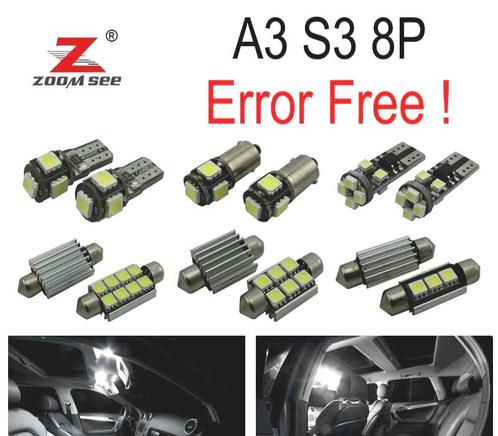 Kit 16 Ampoules Led Intérieur Pour Audi A3 S3 8P 2006 -2013, Auto-onderdelen, Verlichting, Verzenden