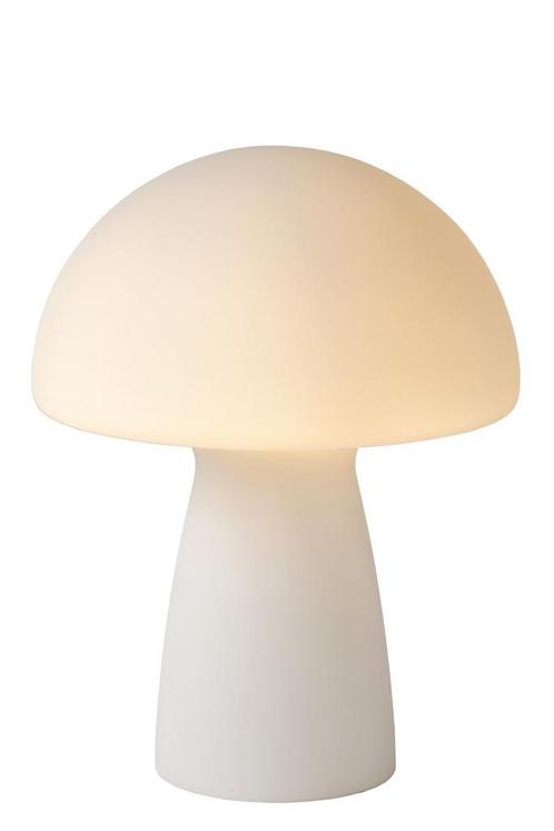 Lucide FUNGO - Tafellamp - 1xE27 - Opaal -, Maison & Meubles, Lampes | Lampes de table, Envoi