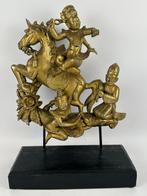 Decoratief ornament - China - Een groot houten beeld, Antiquités & Art