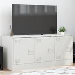 vidaXL Tv-meubel 99x39x44 cm staal wit, Verzenden, Nieuw