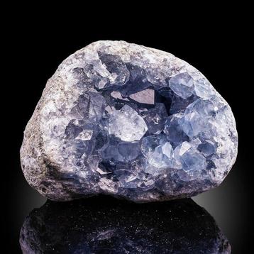 XXXL DECOR! TOP! Blauw CELESTIEN in GEODE Kristallen op