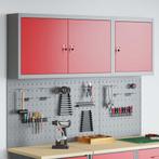 vidaXL Gereedschapskast Set met plank 5 pcs Rood, Verzenden, Nieuw