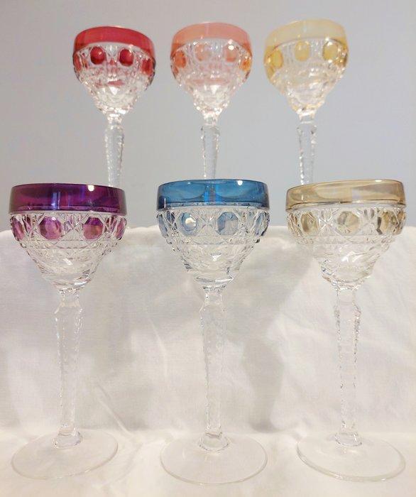 Hofbauer - Weingläser Römer Überfang - Drinkservies voor 6, Antiek en Kunst, Antiek | Meubels | Tafels