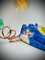 Tafellamp - Plastic, Koper, Metaal - Discofoon uit de jaren