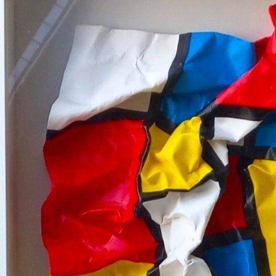 Mivillage - Mondriaan 3D - Nr KR 4, Antiek en Kunst, Kunst | Schilderijen | Modern