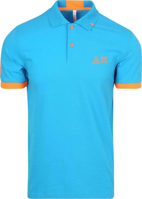 Sun68 Poloshirt Logo Fluo Blauw maat Maat 52/54 (L) Heren, Kleding | Heren, Polo's, Blauw, Nieuw, Maat 52/54 (L), Verzenden