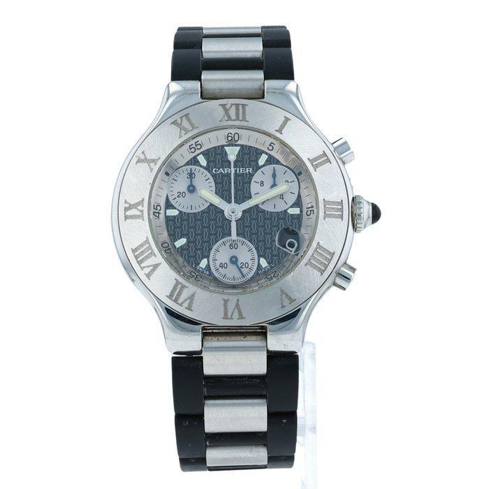 Cartier - Must 21 Chronoscaph Date - Zonder minimumprijs -, Bijoux, Sacs & Beauté, Montres | Hommes