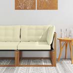 vidaXL Buitenhoekbank Massief Acacia Hout Naturel, Tuin en Terras, Verzenden, Nieuw