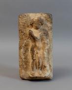 Oud-Romeins Marmer Erotisch reliëf met een naakte man. 3e