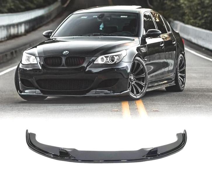 SPOILER LAME DE PARE-CHOCS AVANT BMW E60 E61 03-10 M5 NOIR B, Auto-onderdelen, Carrosserie, Verzenden