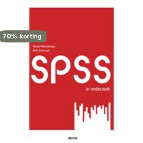 SPSS in onderzoek 9789033472602 Dimitri Mortelmans, Boeken, Politiek en Maatschappij, Gelezen, Verzenden