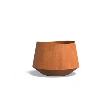 Cortenstaal bloempot Velis Ø100x70cm - Met bodem beschikbaar voor biedingen