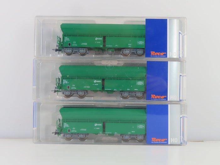 Roco H0 - 67080 - Modeltrein goederenwagonset (1) - 3x, Hobby en Vrije tijd, Modeltreinen | H0