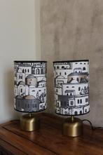 Lampe (2) - avec abat-jour et papier peint Fornasetti/Cole &