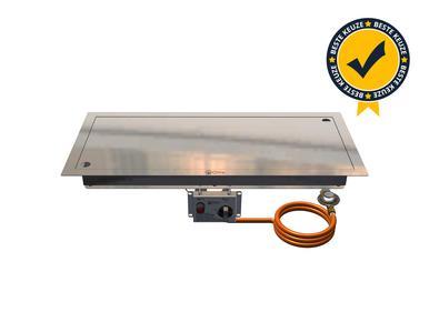 Gofire inbouwbrander rechthoek 56 x 28 | Flexibel, Tuin en Terras, Vuurtafels, Nieuw, Verzenden