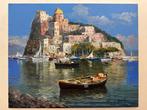 Pasquale Vuotto (1958) - Barca a riposo al Castello, Antiek en Kunst, Kunst | Schilderijen | Klassiek