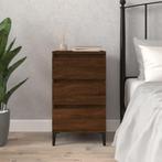 vidaXL Nachtkastje 40x35x70 cm bewerkt hout bruin eikenkleur, Huis en Inrichting, Slaapkamer | Nachtkastjes, Verzenden, Nieuw