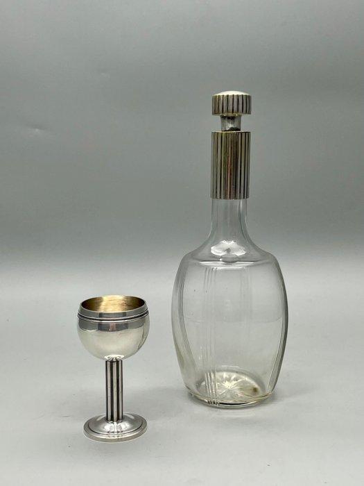Orfèvre CG & Cie - Drankservies (8) - Glas, Verguld,, Antiek en Kunst, Kunst | Designobjecten