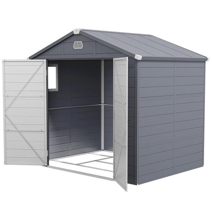 Tuinkastje - Lessenaarsdak - Afsluitbare deur - Grijs, Tuin en Terras, Tuinhuizen, Nieuw, Ophalen of Verzenden