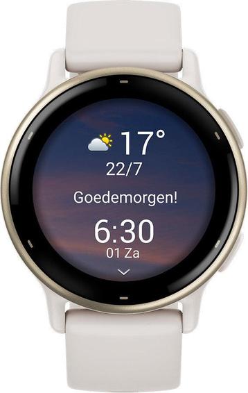 Garmin Vivoactive 5 Cream Gold/Ivory slimme horloges, Bijoux, Sacs & Beauté, Verzenden
