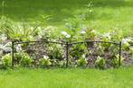 NIEUW - Perkhekje metaal bruin 100 x 38 cm, Tuin en Terras, Verzenden, Nieuw