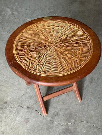 amalfi - Table basse - Bois, vimini - Petite table pliante