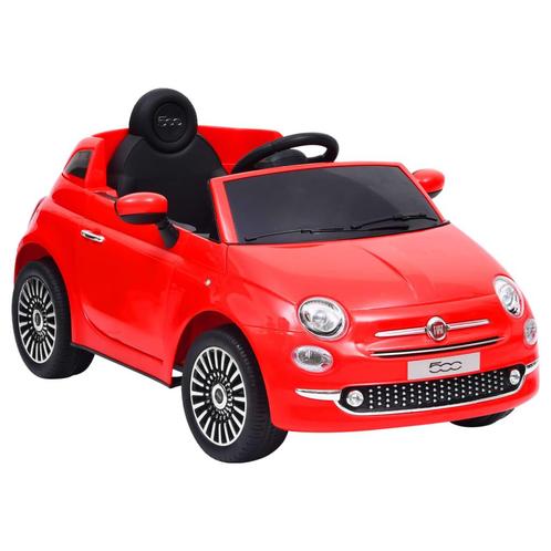 vidaXL Kinderauto Fiat 500 elektrisch rood, Kinderen en Baby's, Speelgoed | Buiten | Los speelgoed, Nieuw, Verzenden
