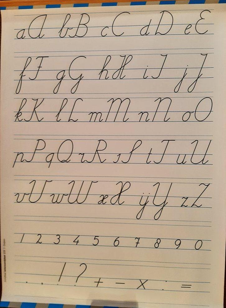 Schrijftaal Letterwandplaat groep 2/3, Boeken, Schoolboeken, Verzenden