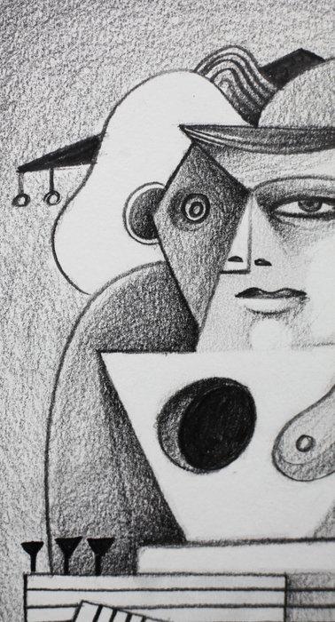 Jone Hopper - Etude pour guitariste, Antiek en Kunst, Kunst | Designobjecten