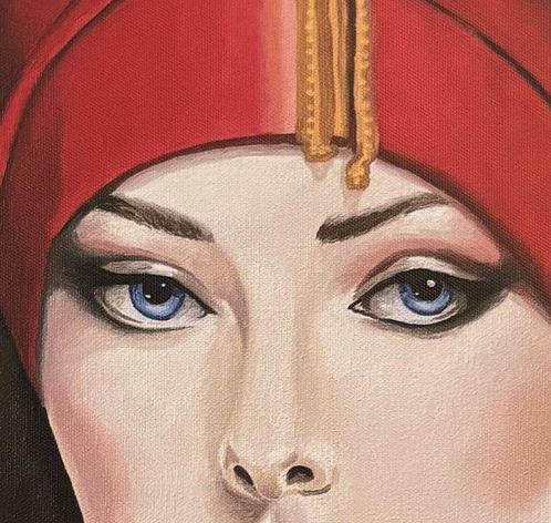Elisabeth Mione - Princesse Leila, Antiek en Kunst, Kunst | Schilderijen | Modern