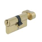 Profielcilinder met knop Standaard 30/30 messing, Doe-het-zelf en Bouw, Nieuw, Overige materialen, Klink of Kruk