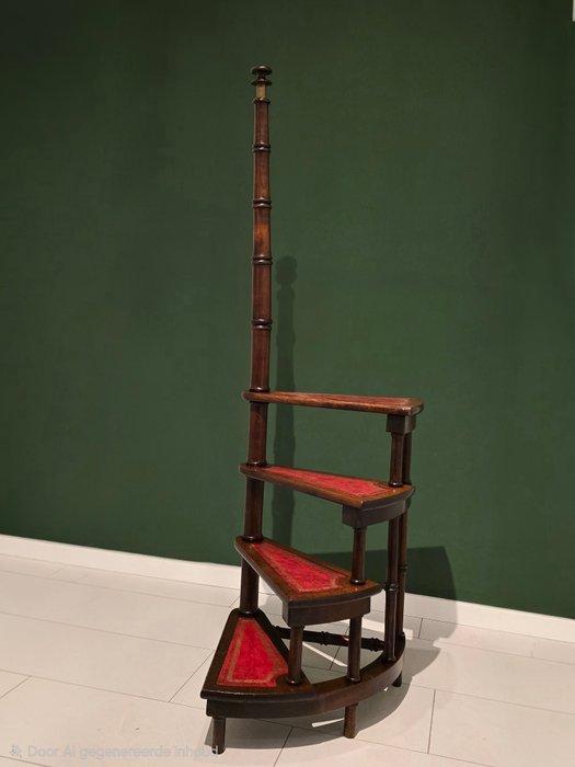 Trapje - Hout - Engelse Bibliotheektrap, Antiek en Kunst, Antiek | Overige Antiek